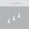 Lampa wisząca TALEJA 3 biała [E27] SL.0984 Sollux