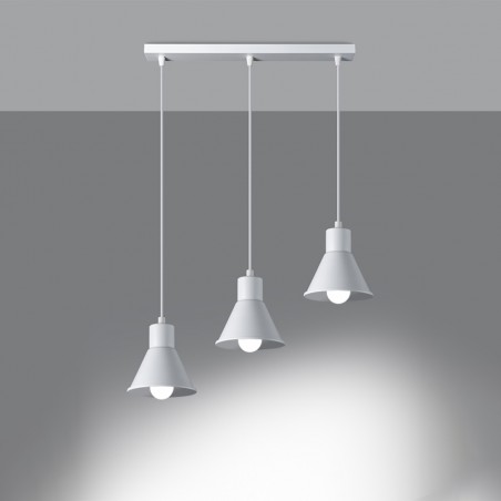 Lampa wisząca TALEJA 3 biała [E27] SL.0984 Sollux