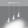 Lampa wisząca TALEJA 3 biała [E27] SL.0984 Sollux