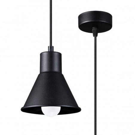 Lampa wisząca TALEJA 1 czarna [E27] SL.0985 Sollux