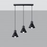 Lampa wisząca TALEJA 3 czarna [E27] SL.0986 Sollux