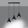 Lampa wisząca TALEJA 3 czarna [E27] SL.0986 Sollux