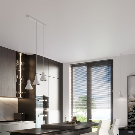Lampa wisząca TAZILA 1 biała [ES111] SL.0987 Sollux