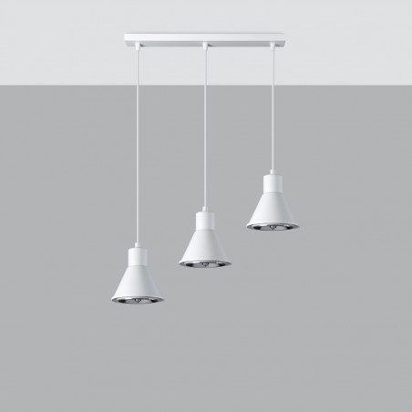 Lampa wisząca TAZILA 3 biała [ES111] SL.0988 Sollux