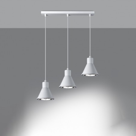 Lampa wisząca TAZILA 3 biała [ES111] SL.0988 Sollux