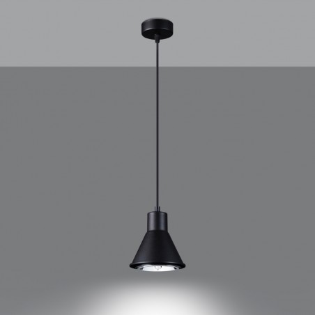 Lampa wisząca TAZILA 1 czarna [ES111] SL.0989 Sollux