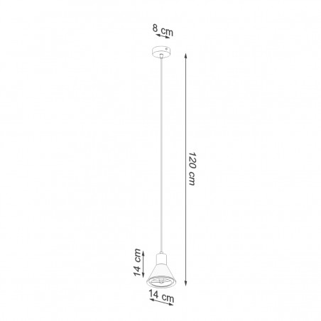 Lampa wisząca TAZILA 1 czarna [ES111] SL.0989 Sollux