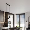Lampa wisząca TAZILA 3 czarna [ES111] SL.0990 Sollux