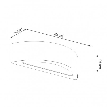 Kinkiet ATENA beton SL.0994 Sollux