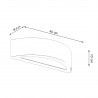 Kinkiet ATENA beton SL.0994 Sollux