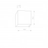 CUBE 1x35W Srebrny