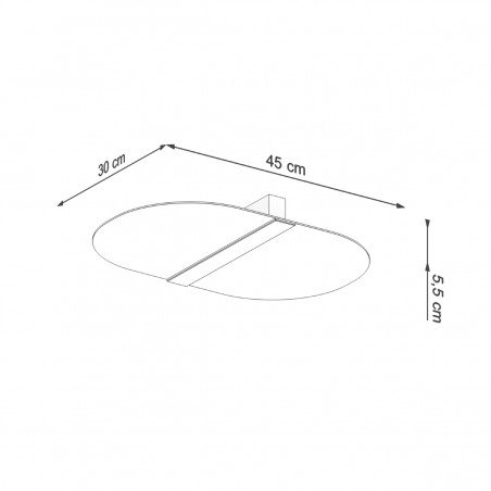 Plafon SALIA SL.1005 Sollux