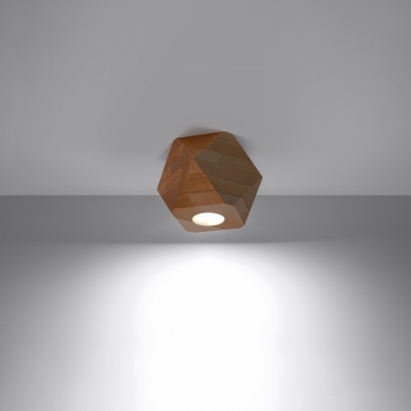 Plafon WOODY 1 naturalne drewno SL.1009 Sollux
