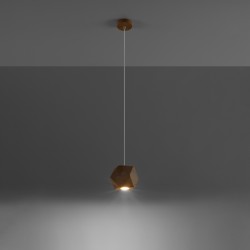 Lampa wisząca WOODY naturalne drewno SL.1011 Sollux