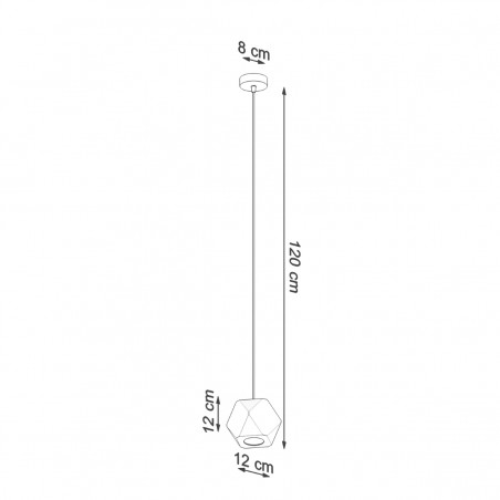 Lampa wisząca WOODY naturalne drewno SL.1011 Sollux