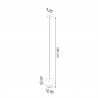 Lampa wisząca WOODY naturalne drewno SL.1011 Sollux