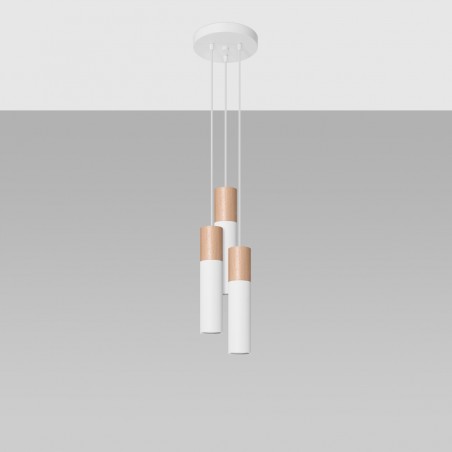 Lampa wisząca PABLO 3P biała SL.1013 Sollux