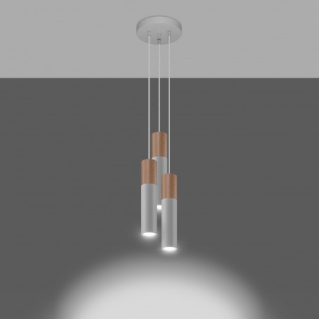 Lampa wisząca PABLO 3P biała SL.1013 Sollux