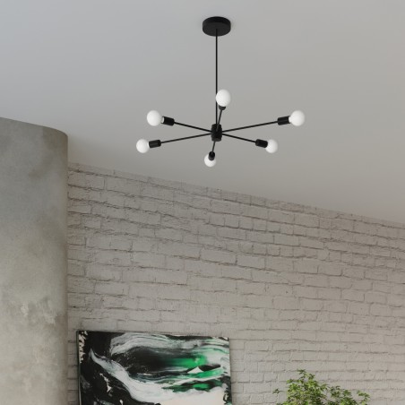 Żyrandol LANGO 3 czarny SL.1021 Sollux