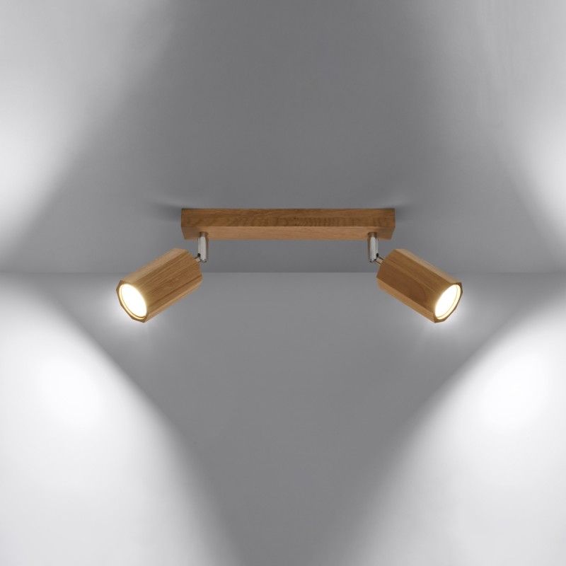 Plafon ZEKE 2 dąb SL.1029 Sollux