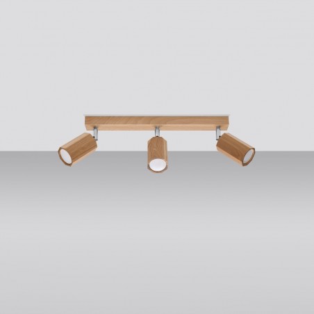Plafon ZEKE 3 dąb SL.1030 Sollux