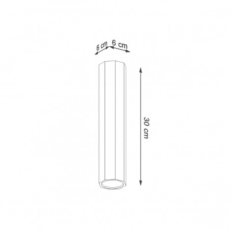 Plafon ZEKE 30 dąb SL.1034 Sollux