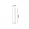 Plafon ZEKE 30 dąb SL.1034 Sollux