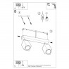 Plafon KEKE 2 dąb SL.1036 Sollux