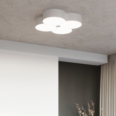 Plafon CIRCLE 4 biały SL.1053 Sollux