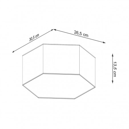 Plafon SUNDE 13 biały SL.1057 Sollux
