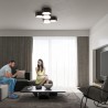 Plafon SUNDE 11 czarny SL.1059 Sollux