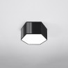 Plafon SUNDE 15 czarny SL.1061 Sollux