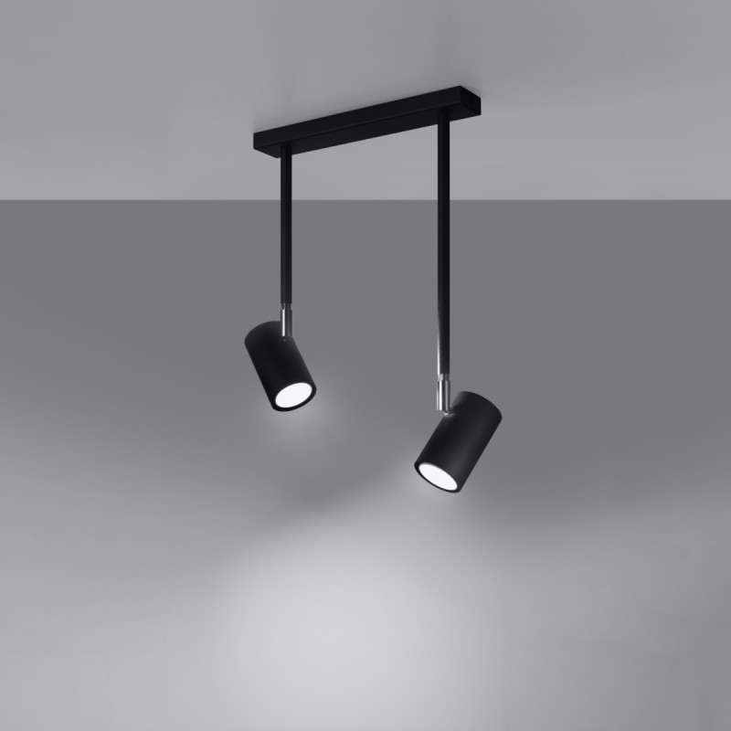 Plafon NORANO 2 czarny SL.1075 Sollux