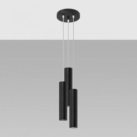 Lampa wisząca LAGOS 3P czarny SL.1079 Sollux
