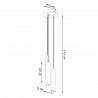 Lampa wisząca LAGOS 3P czarny SL.1079 Sollux
