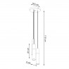 Lampa wisząca BORGIO 3P biały SL.1080 Sollux