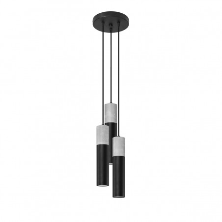 Lampa wisząca BORGIO 3P czarny SL.1081 Sollux