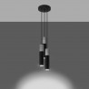 Lampa wisząca BORGIO 3P czarny SL.1081 Sollux