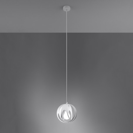 Lampa wisząca TULOS 1 biała SL.1083 Sollux