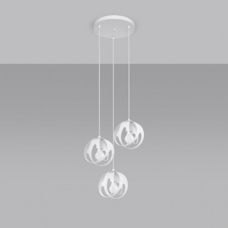 Lampa wisząca TULOS 3P biała SL.1084 Sollux