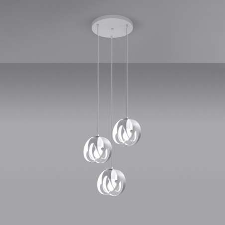 Lampa wisząca TULOS 3P biała SL.1084 Sollux