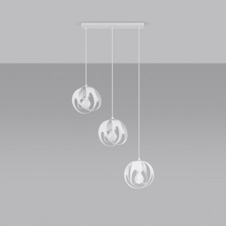 Lampa wisząca TULOS 3L biała SL.1085 Sollux
