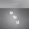 Lampa wisząca TULOS 3L biała SL.1085 Sollux