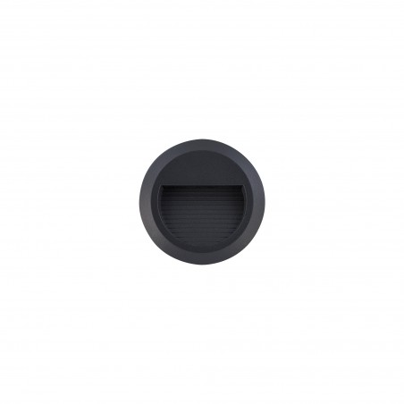 SIDEWALK ROUND LED Czarny 1,6W