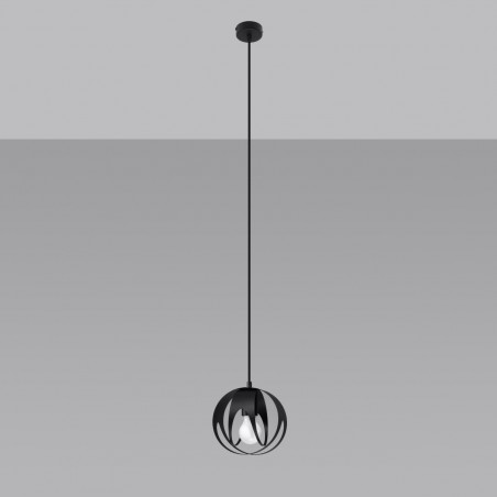 Lampa wisząca TULOS 1 czarna SL.1087 Sollux