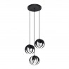 Lampa wisząca TULOS 3P czarna SL.1088 Sollux