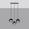 Lampa wisząca TULOS 3L czarna SL.1089 Sollux