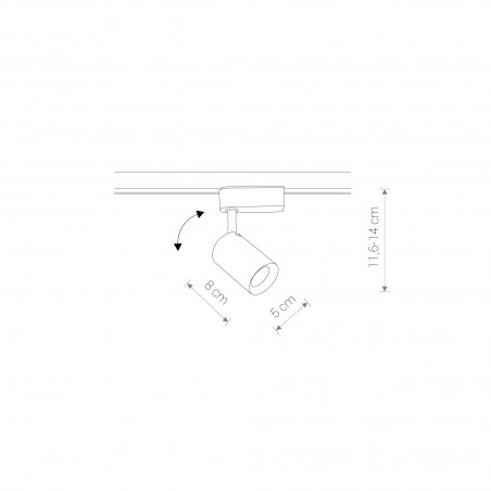 PROFILE IRIS LED 7W Biały 7W