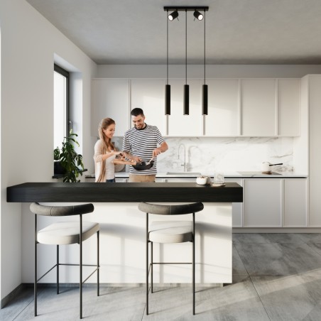 Lampa wisząca RING 3 czarny SL.1099 Sollux