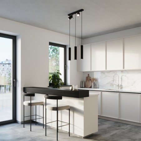 Lampa wisząca RING 3 czarny SL.1099 Sollux